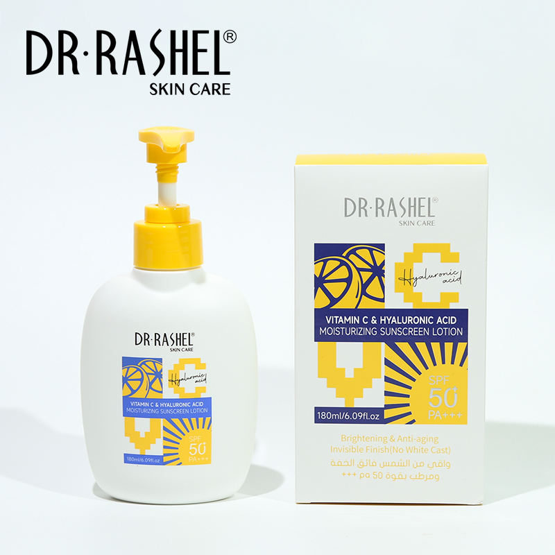 Dr.Rashel Vitamin C & Hyaluronic Acid Sunscreen Lotion SPF 50+ - 180ml