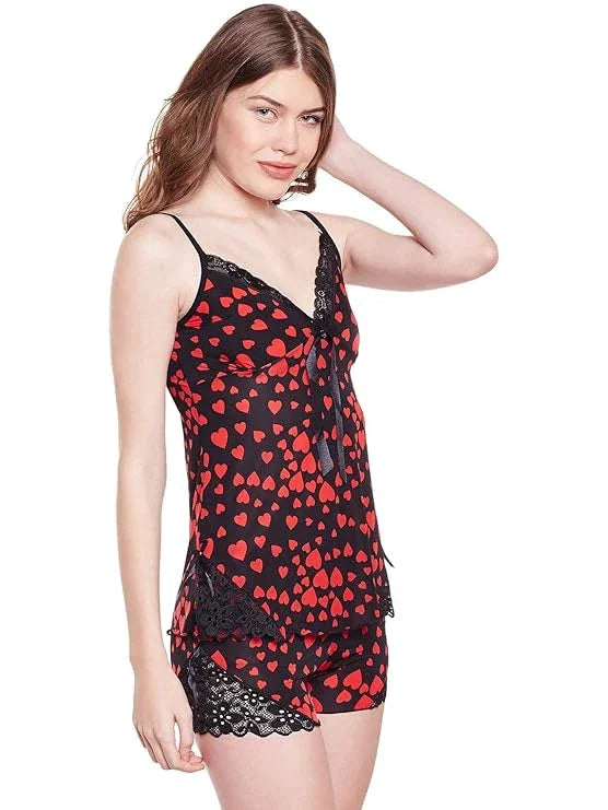 Korean Style Comfortable Cool Ice Silk Strap Night dress - 589C