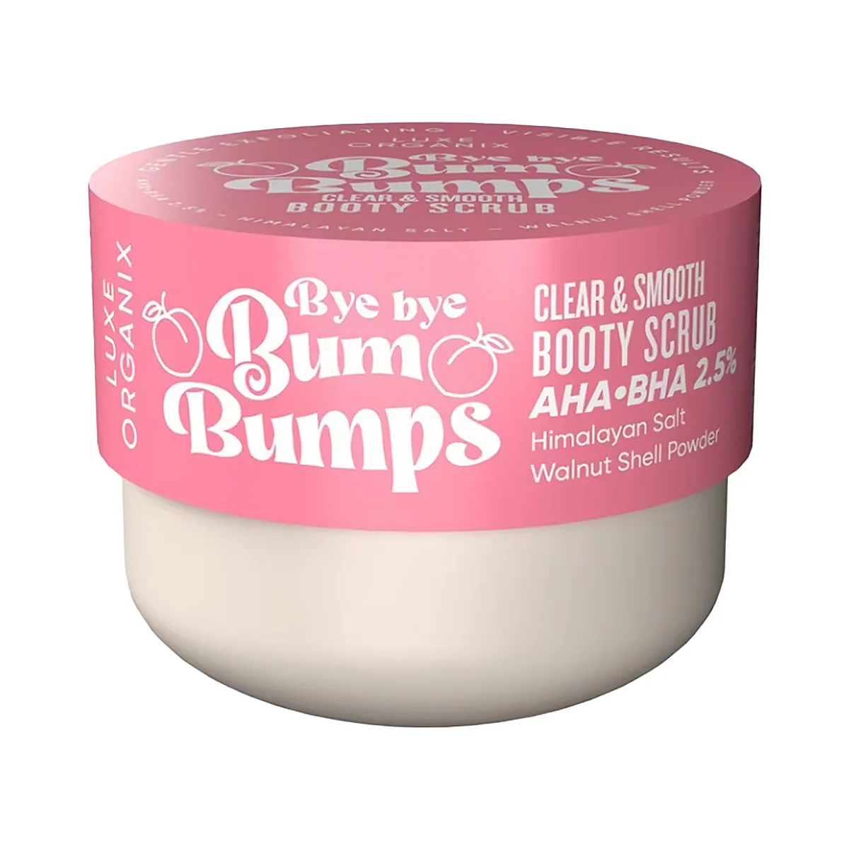 Luxe Organix Bye Bye Bum Bumps Clear & Smooth Booty Scrub - 285g