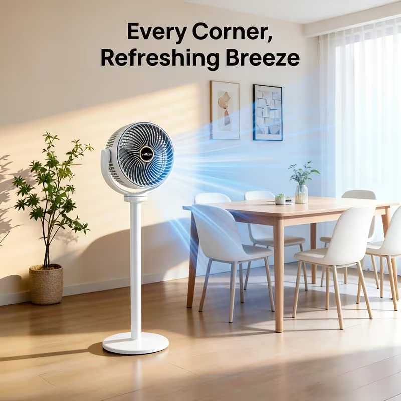 Height Adjustable Air Circulation Vertical Fan JKJ-108