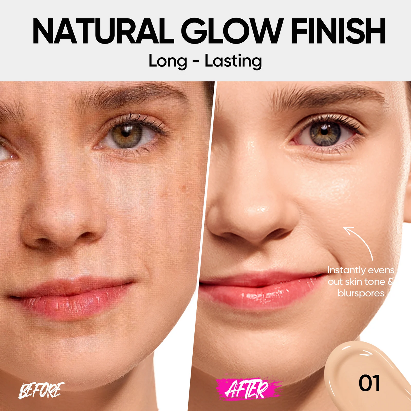 SKINTIFIC Cover Glow Perfect Cushion Foundation - 01 Vanilla