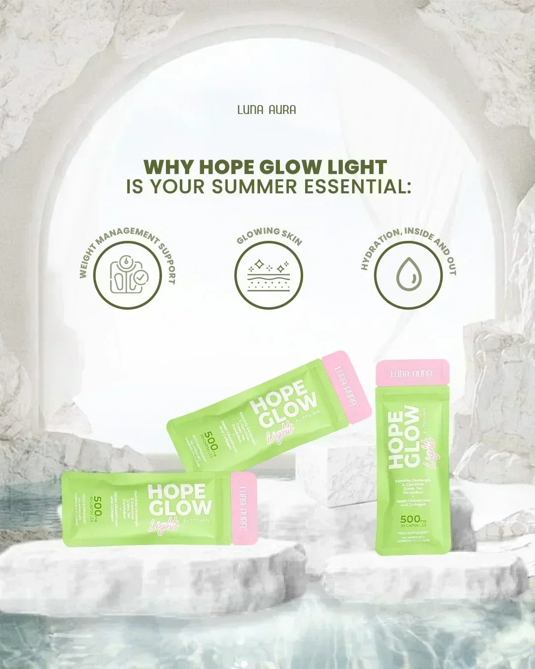 Luna Aura Hope Glow Light - 30s