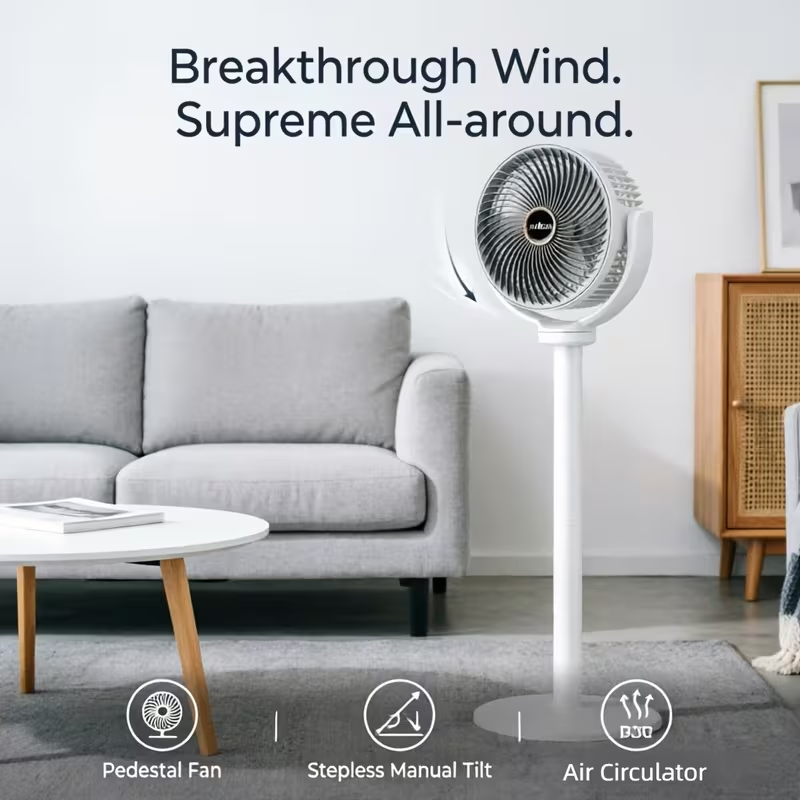 Height Adjustable Air Circulation Vertical Fan JKJ-108