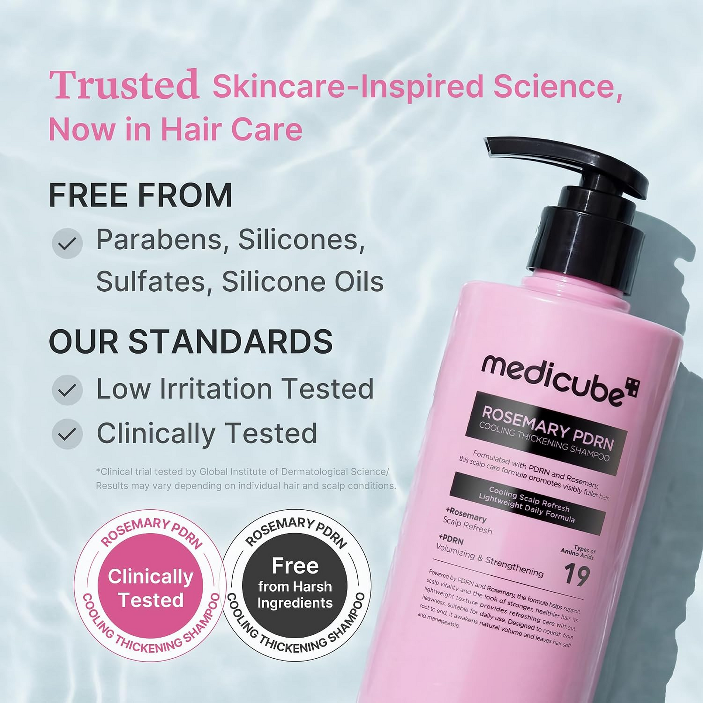 Medicube Rosemary PDRN Cooling Thickening Shampoo - 400ml