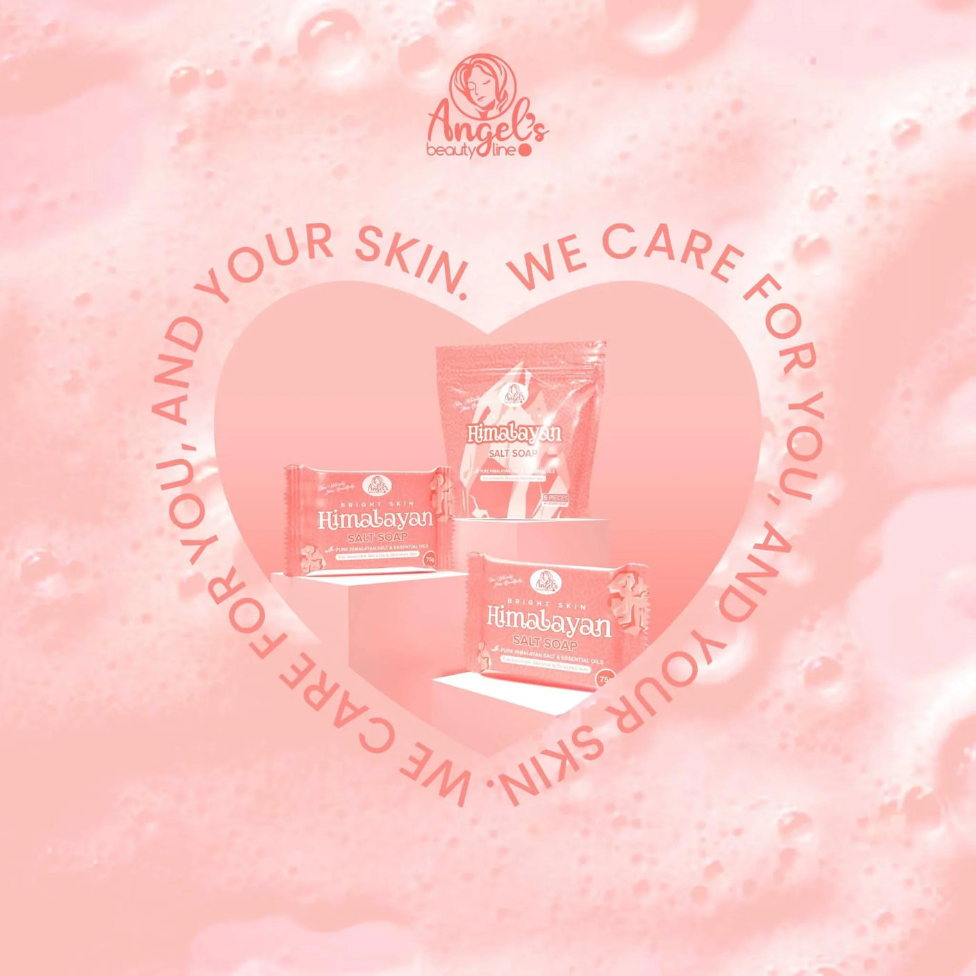 Angel’s Beautyline Bright Skin Himalayan Salt Soap - 75g (Pack of 5)