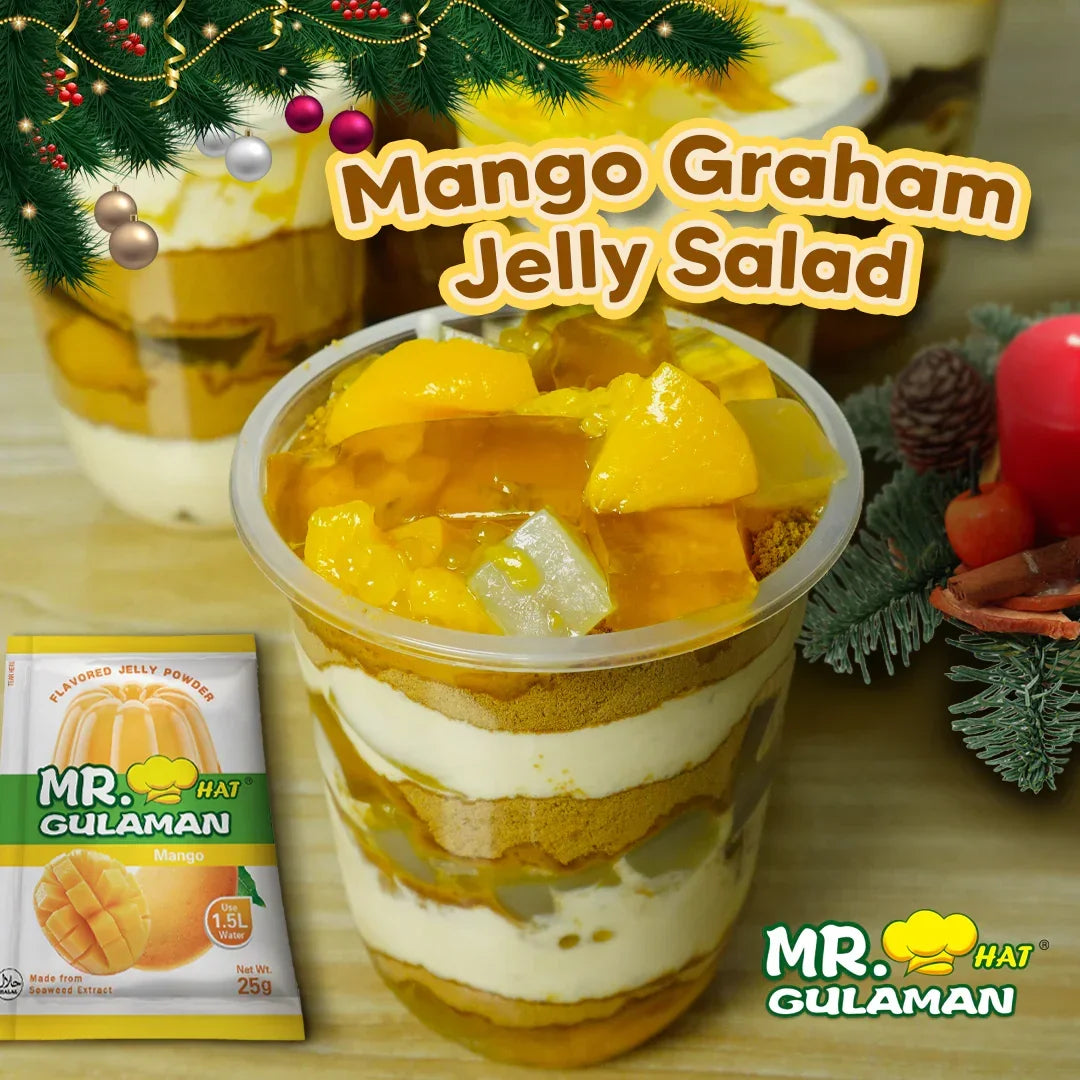Mr. Hat Gulaman Mango Flavored Jelly Powder - 25g (1 Pc)