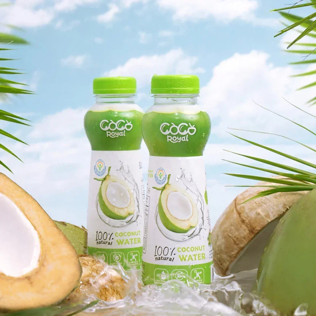 CocoRoyal 100% Natural Coconut Water - 350ml × 3 Pcs (Offer)