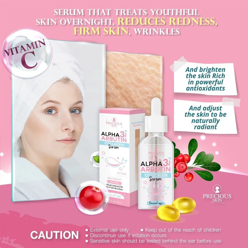 Precious Skin Alpha Arbutin 3 Plus Collagen Facial Serum - 50ml
