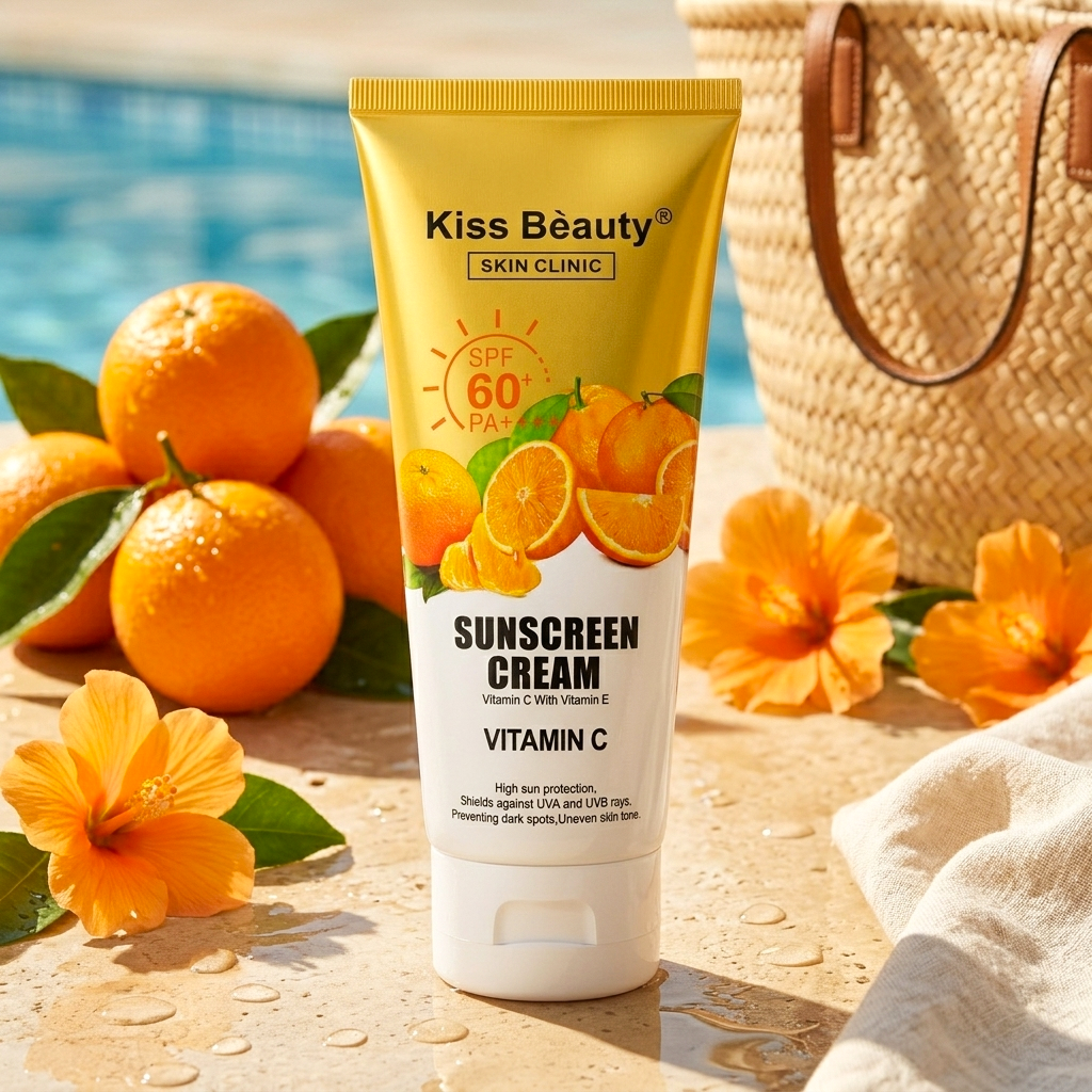 Kiss Beauty Vitamin C Sunscreen Cream SPF 60+ - 200ml