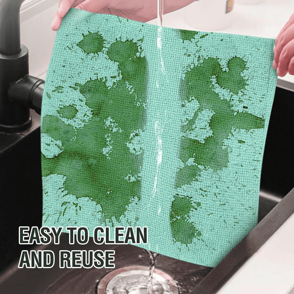 Removable Microfiber Rags Cleaning Cloth - 20Pcs