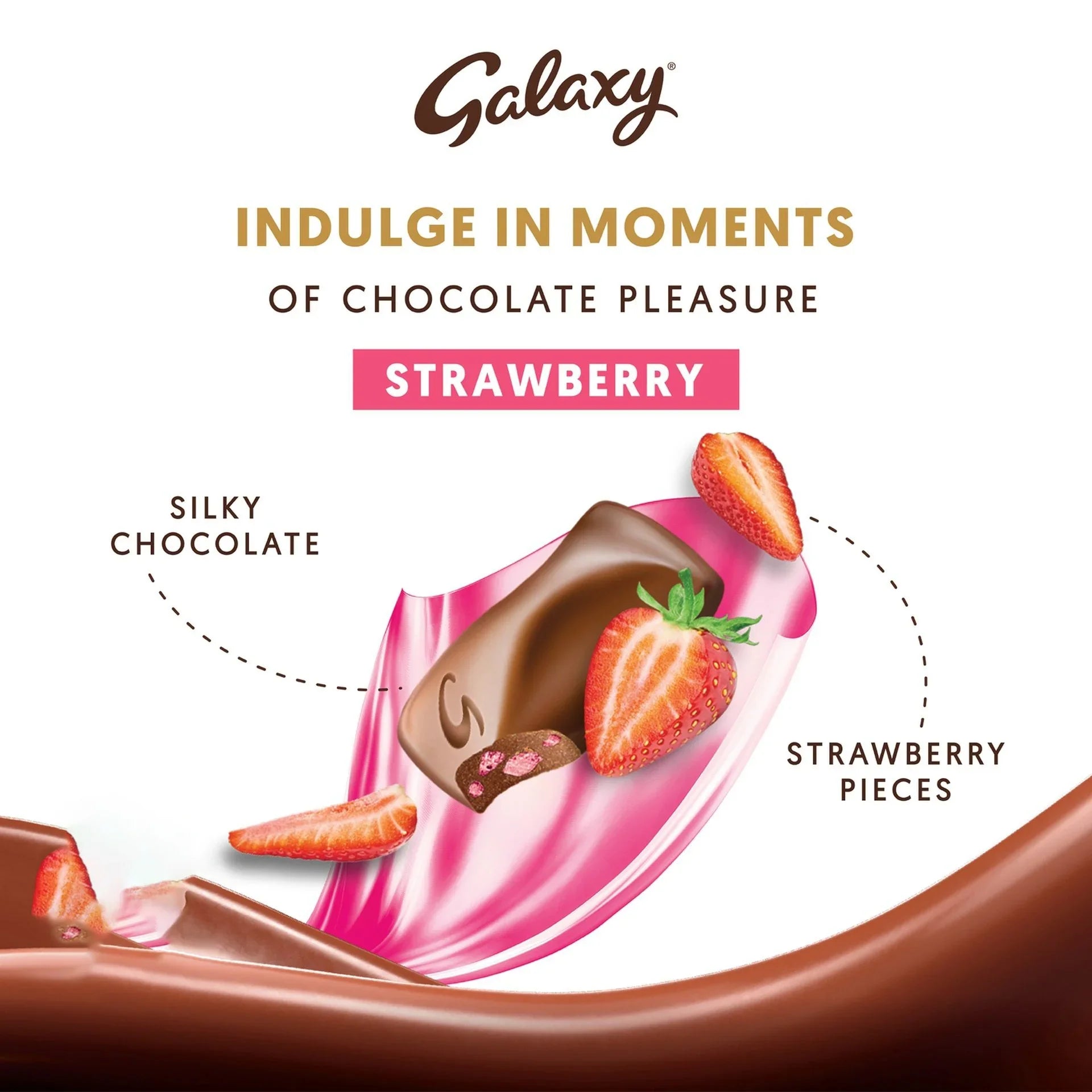 Galaxy Strawberry Chocolate Bar - 36g