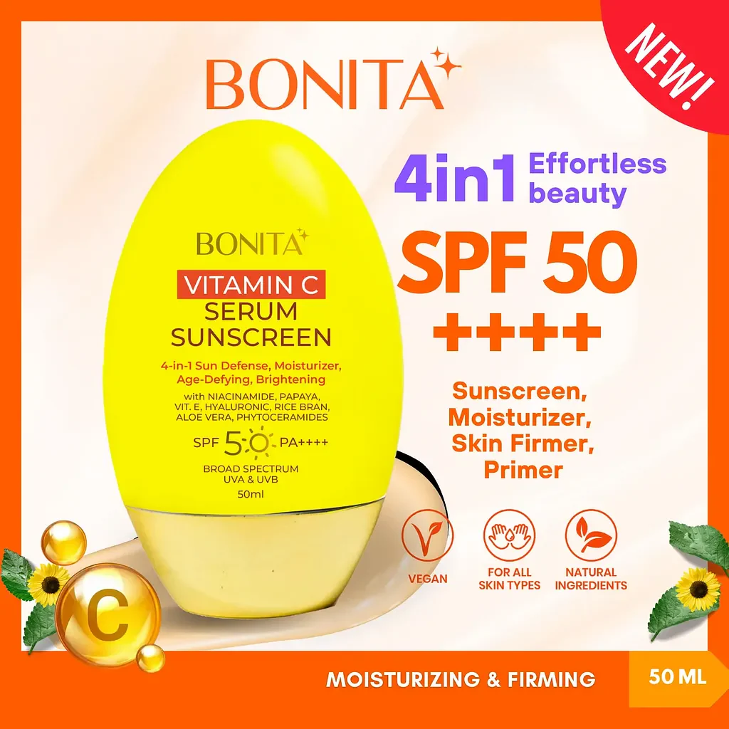 Bonita Vitamin C Serum Sunscreen SPF50 PA++++ - 50ml