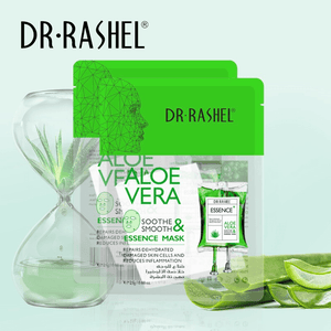 Dr.Rashel Aloe Vera Soothe & Smooth Essence Mask - 5 Pcs × 25g - Pinoyhyper