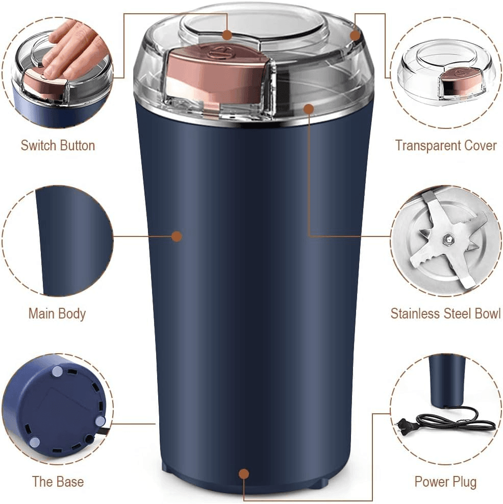Electric Domestic Coffee Grinder JB-168 - Pinoyhyper