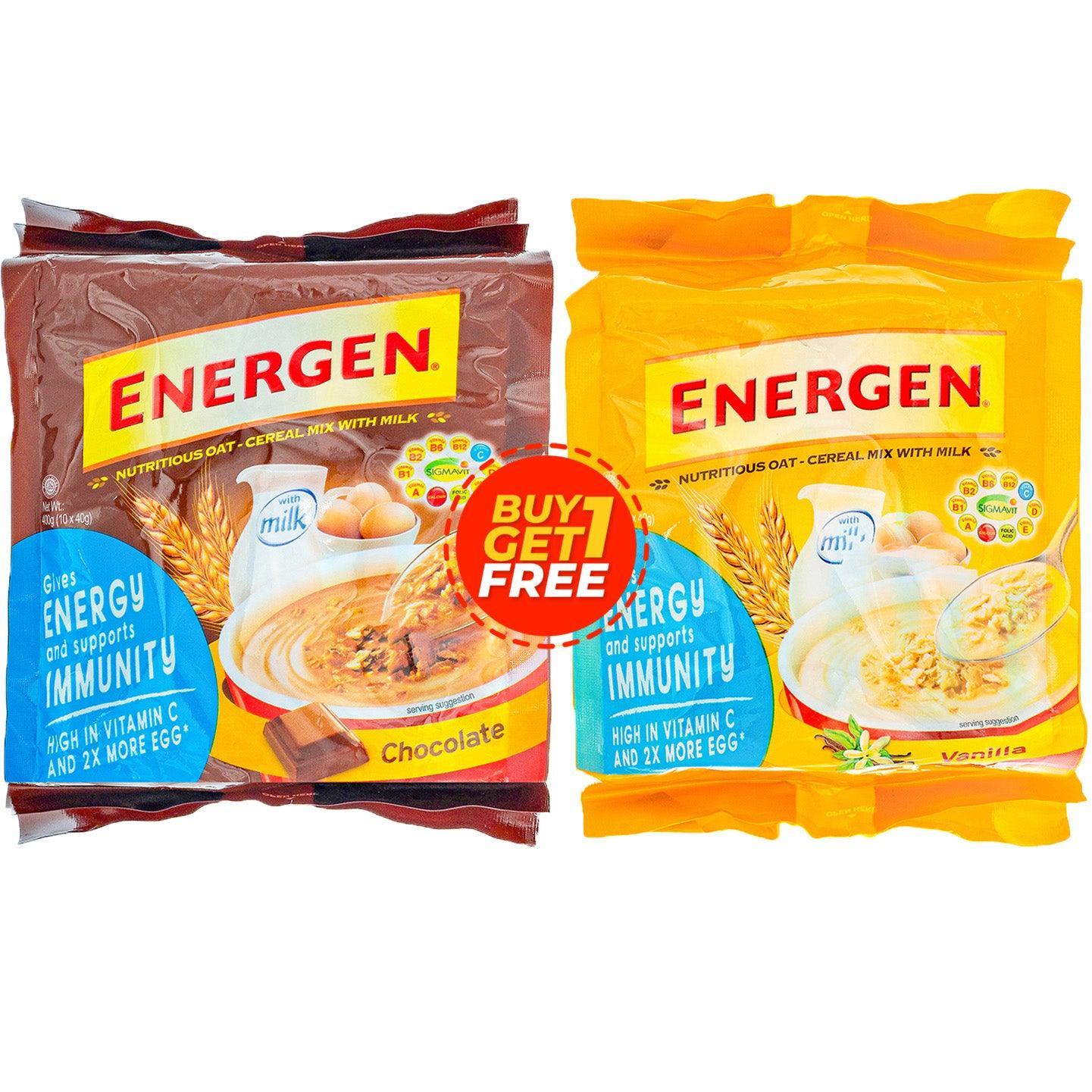 Energen Vanilla + Chocolate Oats Milk - 2 x 400g (1+1) Offer - Pinoyhyper