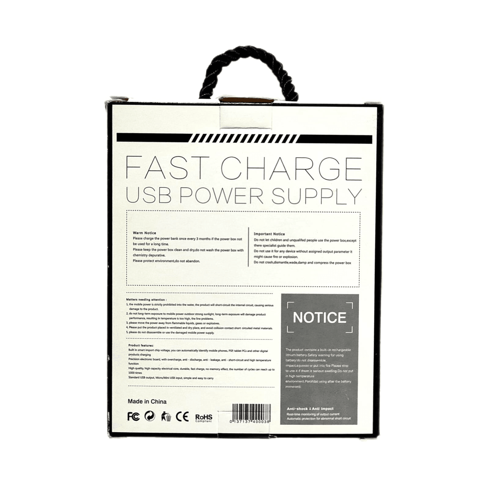 Fast Charge USB Power Supply Power Bank - 10000mAh - Pinoyhyper