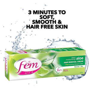 Fem USA Hair Removal Cream With Aloe Vera For Deep Moisturizing - 120g - Pinoyhyper