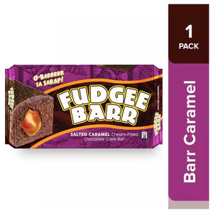 Fudgee Barr Salted Caramel Chocolate Cake Bar - 10 x 38g (380g) - Pinoyhyper