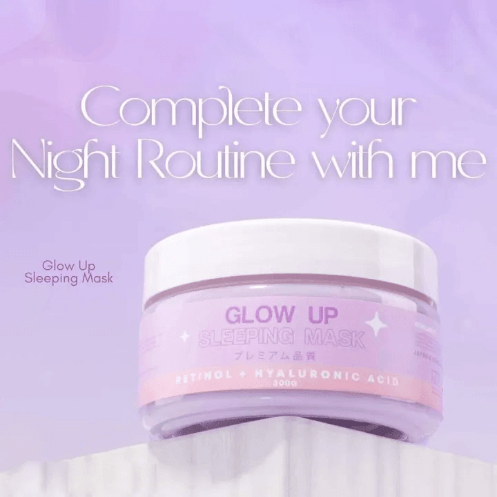 Glow Up Sleeping Mask (Retinol + Hyaluronic Acid) - 300g - Pinoyhyper