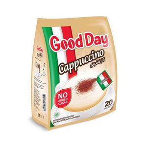 Good Day Instant Coffee Cappuccino No Added Sugar - 20 Sachets - Pinoyhyper