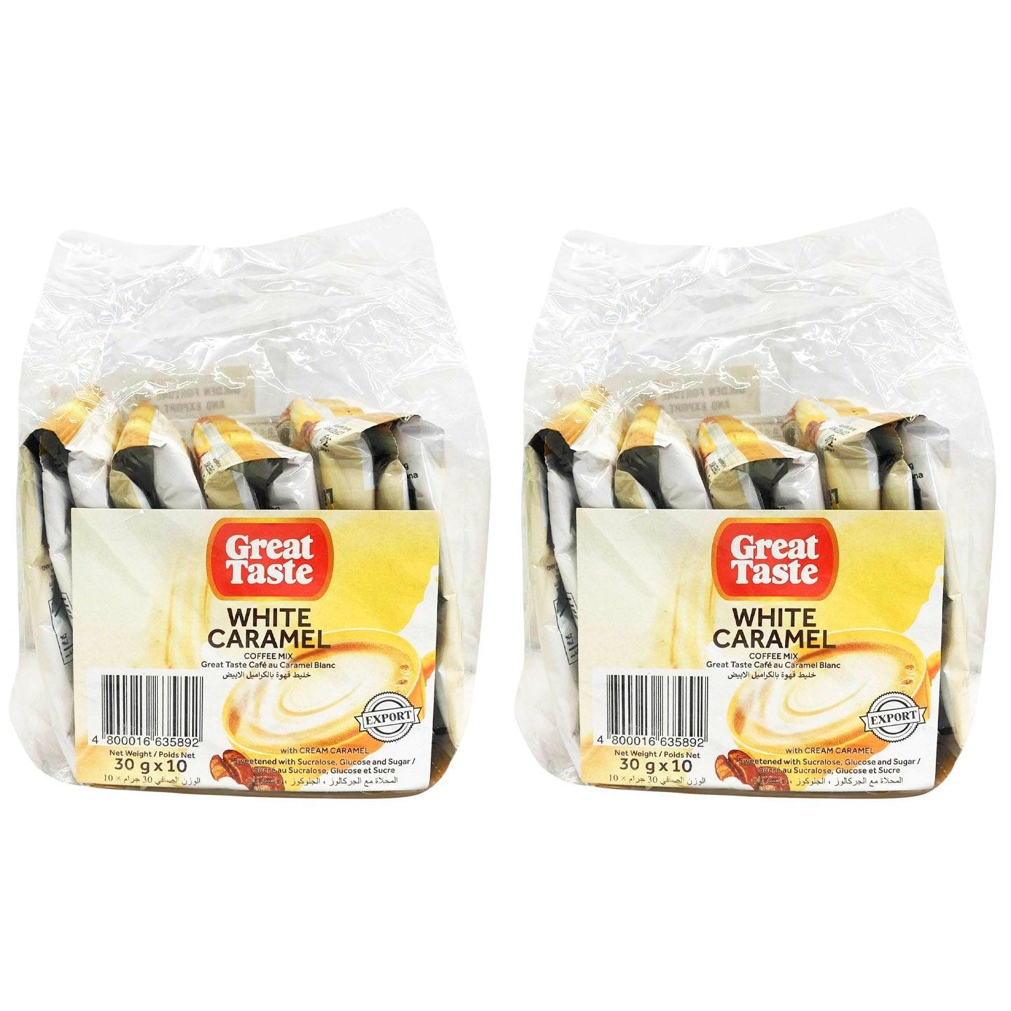 Great Taste White Caramel Coffee Mix 30g x 10Pcs (1+1) Offer - Pinoyhyper