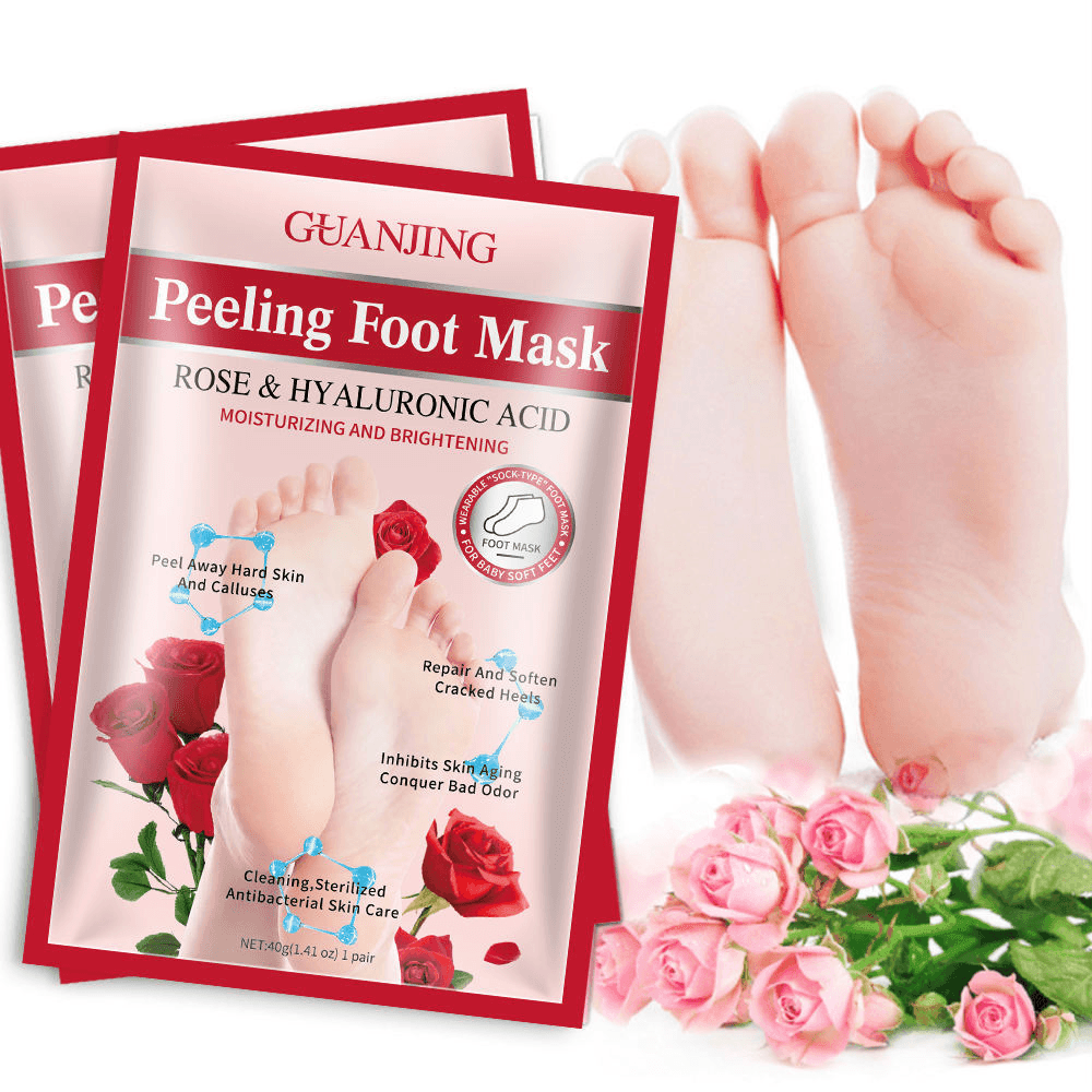 Guanjing Rose Nourishing Foot Peeling Mask - 40g - Pinoyhyper
