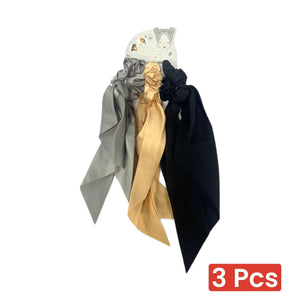 Hair Ties Elastic Satin Ponytail Holder for Women Girls - 3 pcs (541352) - Pinoyhyper