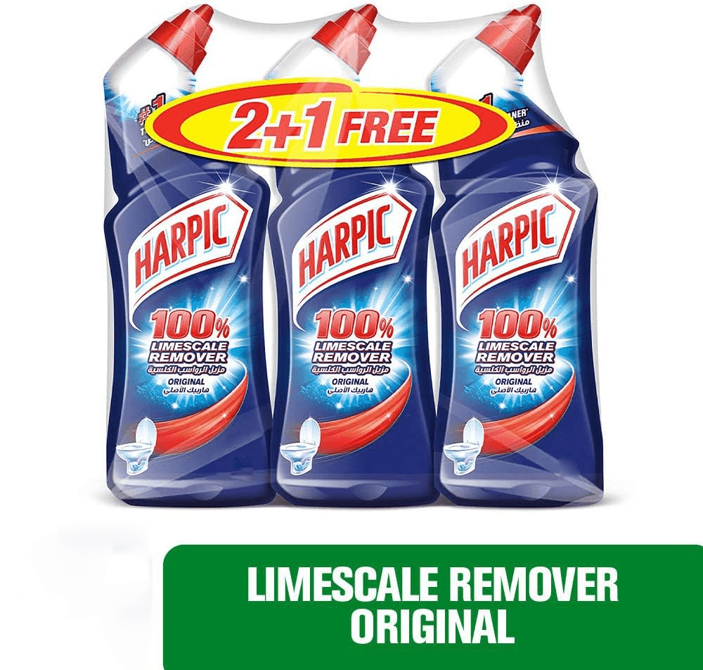Harpic Liquid Original Toilet Cleaner - 3 x 500ml - Pinoyhyper