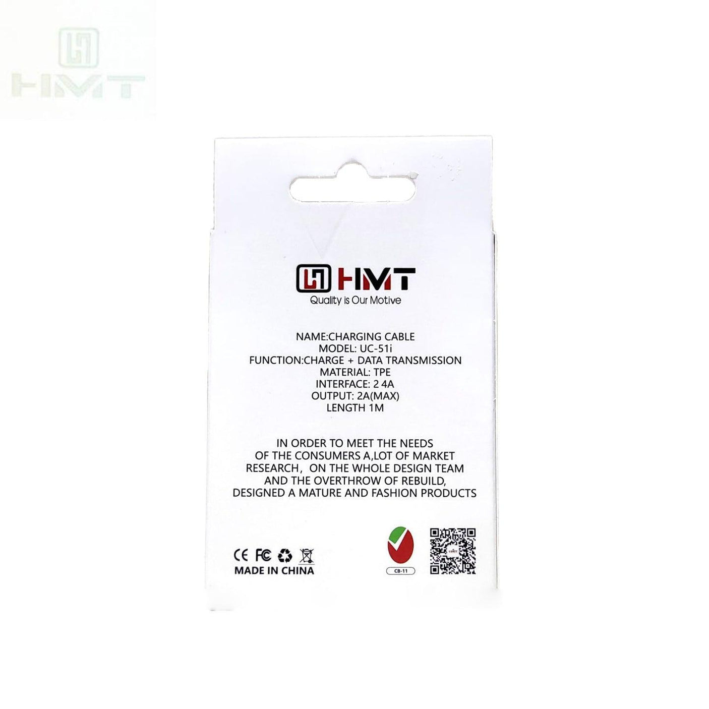 HMT Charging Cable Type C To C CB-11 - Pinoyhyper