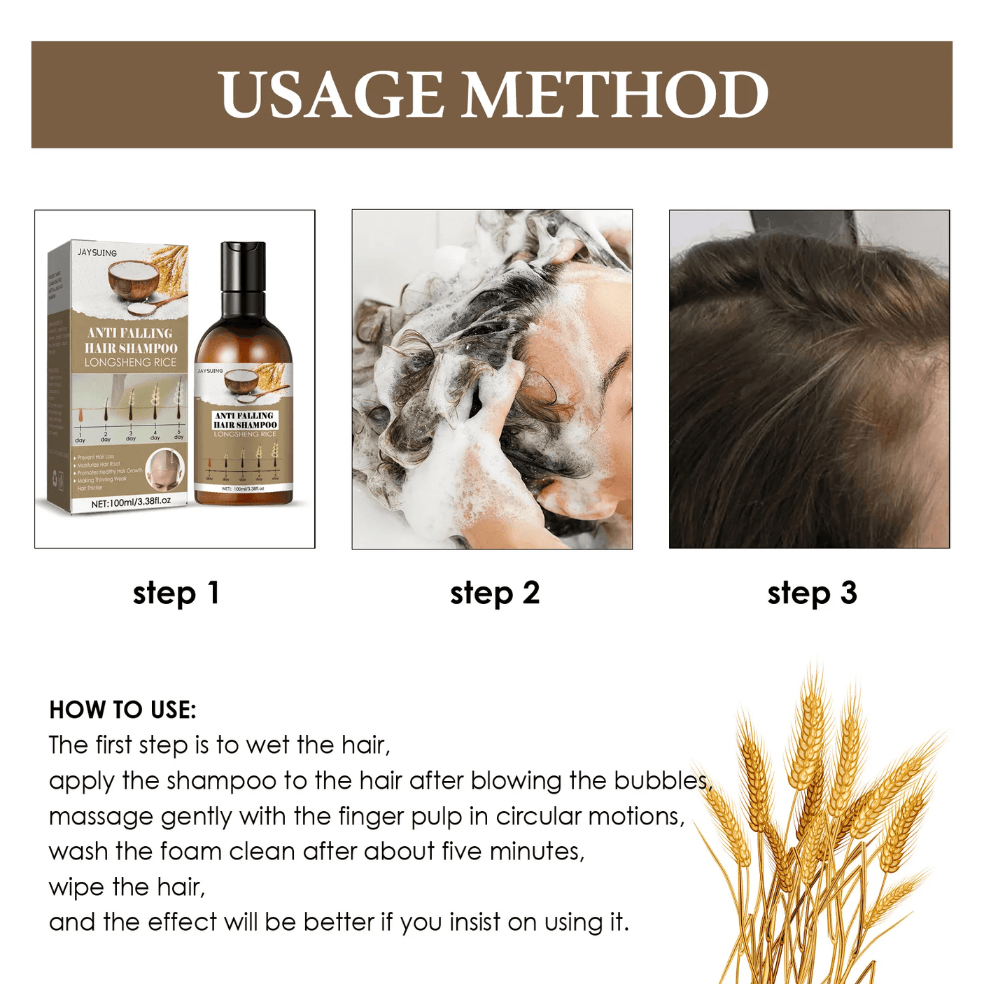 Jaysuing Anti Hair Loss & Hair Growth Shampoo - 100ml - Pinoyhyper