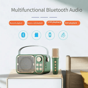 Karaoke Portable BT Speaker With Microphone - M104 - Pinoyhyper