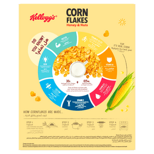Kellogg's Corn Flakes Honey & Nuts Cereal The Original - 375g - Pinoyhyper