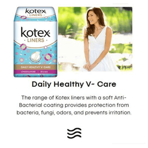 Kotex Healthy V-Care Longer & Wider Pantyliner - 32 Pads - Pinoyhyper