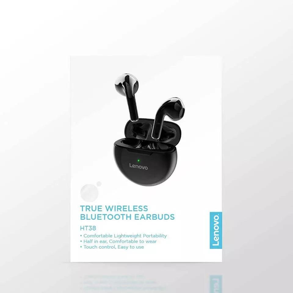 Lenovo Original True Wireless Earbuds - HT38 Black - Pinoyhyper