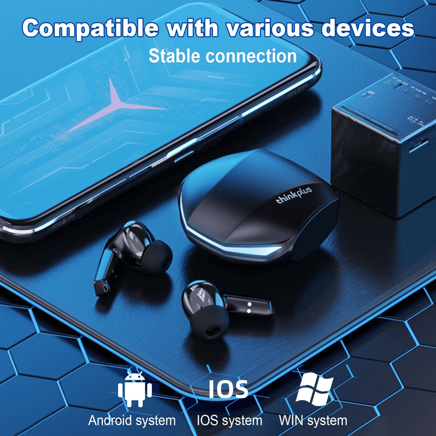 Lenovo Original True Wireless Gaming Earbuds BT V5.3 - GM2 Pro - Pinoyhyper
