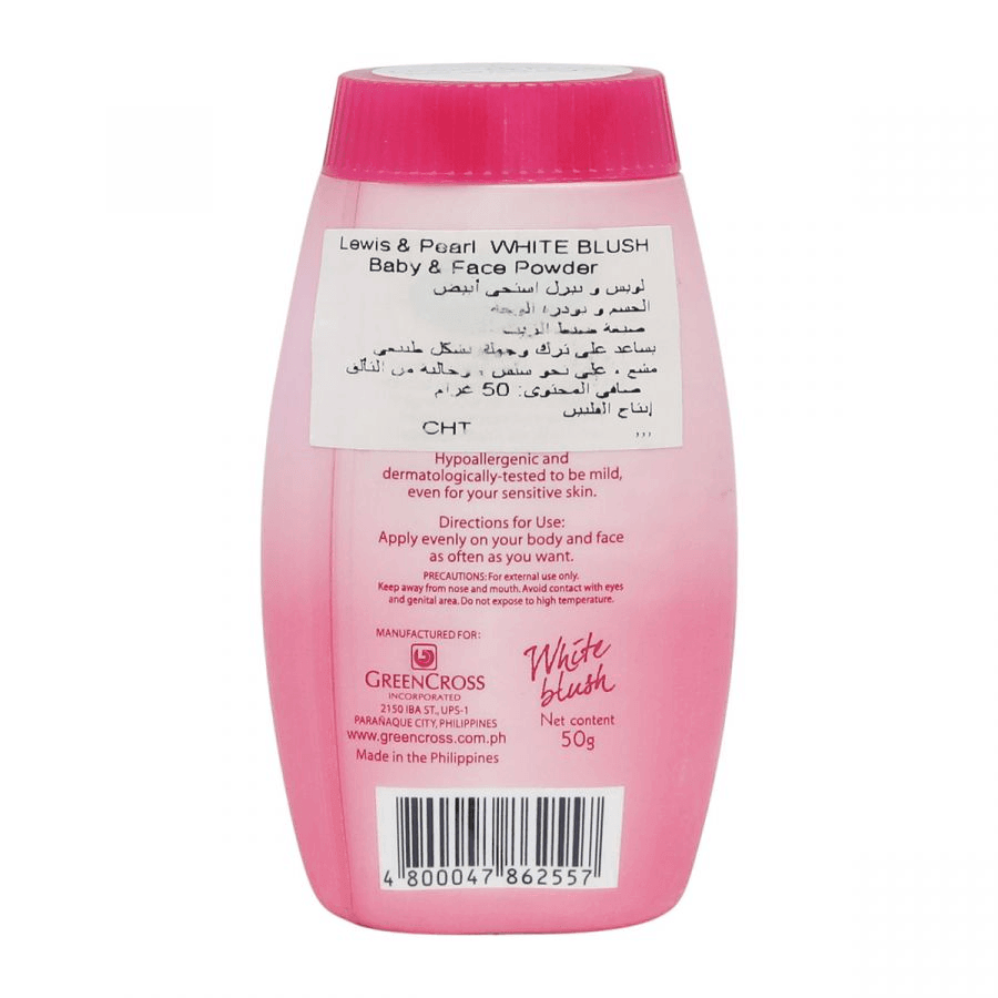 Lewis & Pearl White Blush Body & Face Powder - 50g - Pinoyhyper