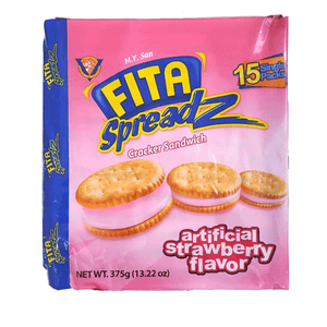 M.Y. San Fita Spreadz Cracker Sandwich Strawberry Flavor - 375g - Pinoyhyper