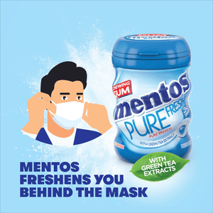 Mentos Pure Fresh Sugar Free Chewing Gum Fresh Mint - 32Pcs - Pinoyhyper