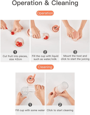 Mini Portable Electric Juicer Blender MC-502 - Pinoyhyper