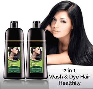 MOKERU Shampoo Noni Fruit Black Hair Dye - 500ml - Pinoyhyper