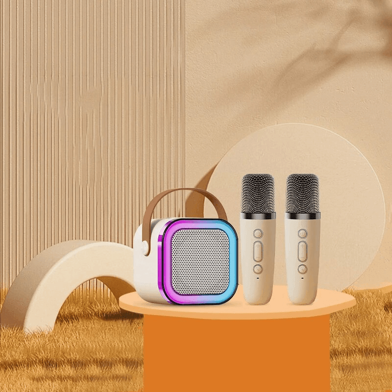 Multifunction Portable Karaoke Speaker (Double Mic) - K12 - Pinoyhyper