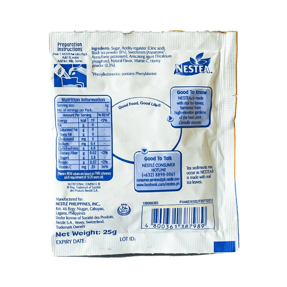Nestea Honey Blend Black Tea - 25g - Pinoyhyper