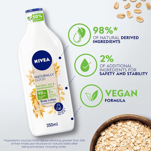 Nivea Body Lotion Naturally Good Natural Oat - 350ml - Pinoyhyper