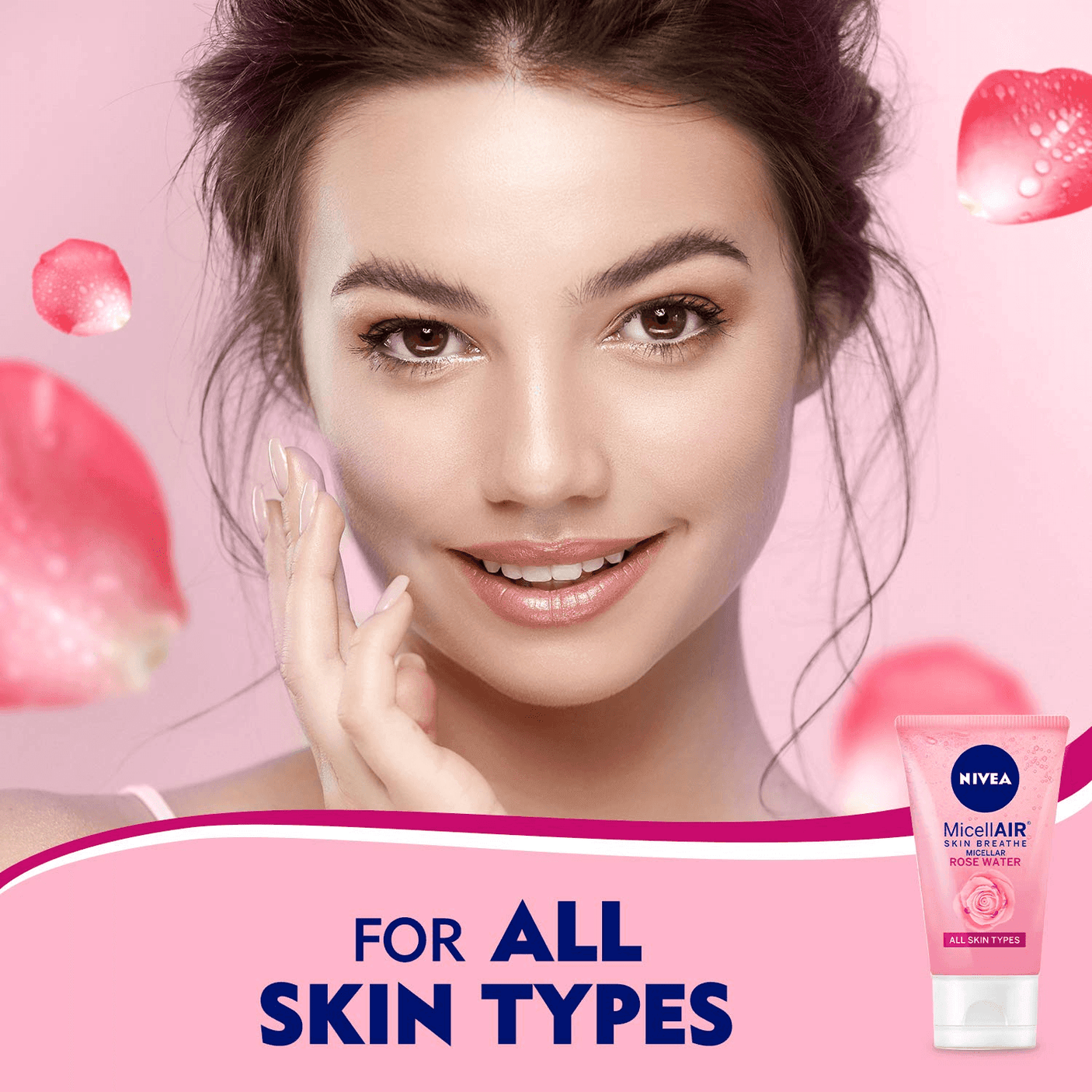 Nivea Rose Care Organic Rose Water Micellar Face Wash - 150ml - Pinoyhyper