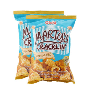 Oishi Martys Cracklin Plain Salted 2Pcs × 90gm ( Combo) - Pinoyhyper