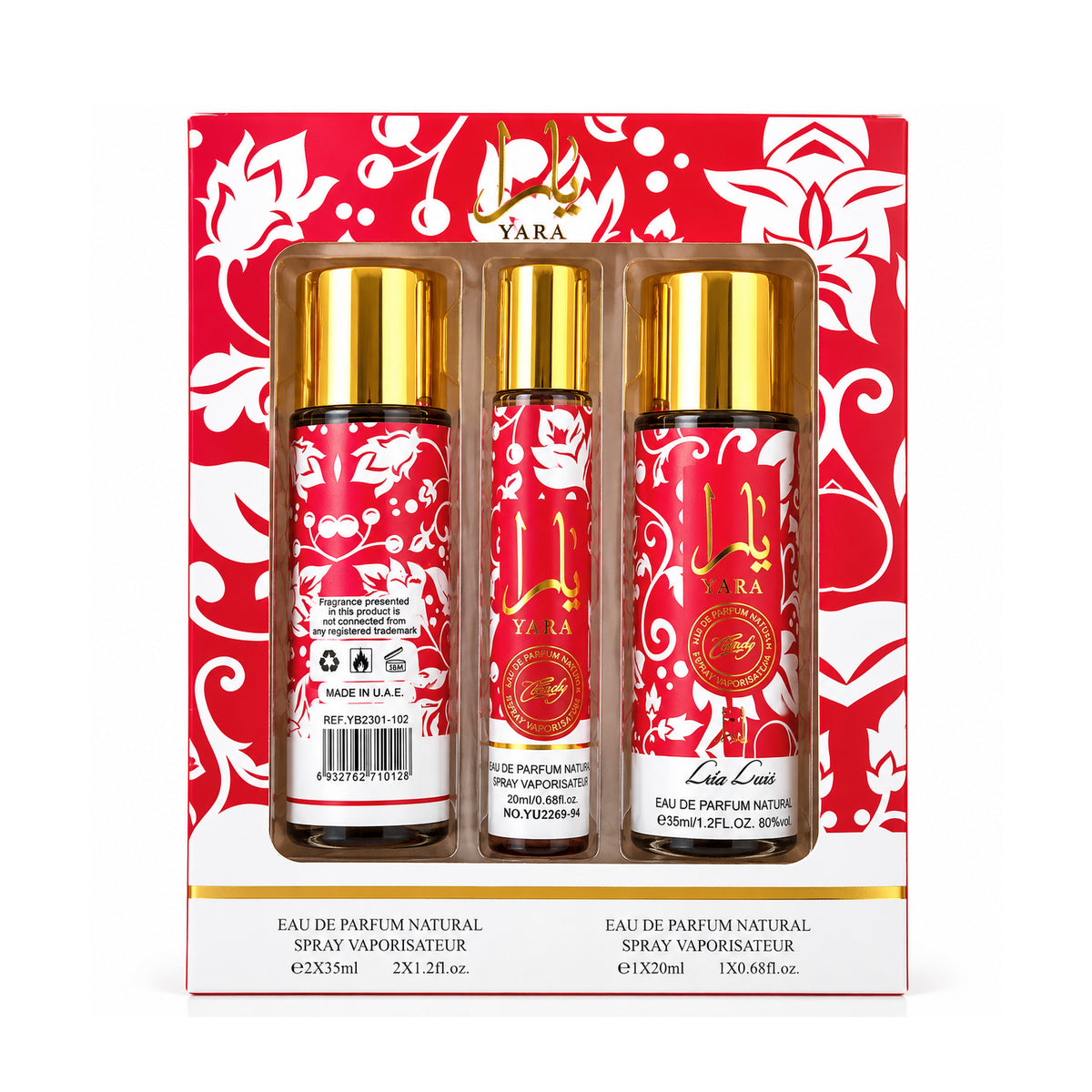 Yara Perfume Natural Spray Box Set - #01