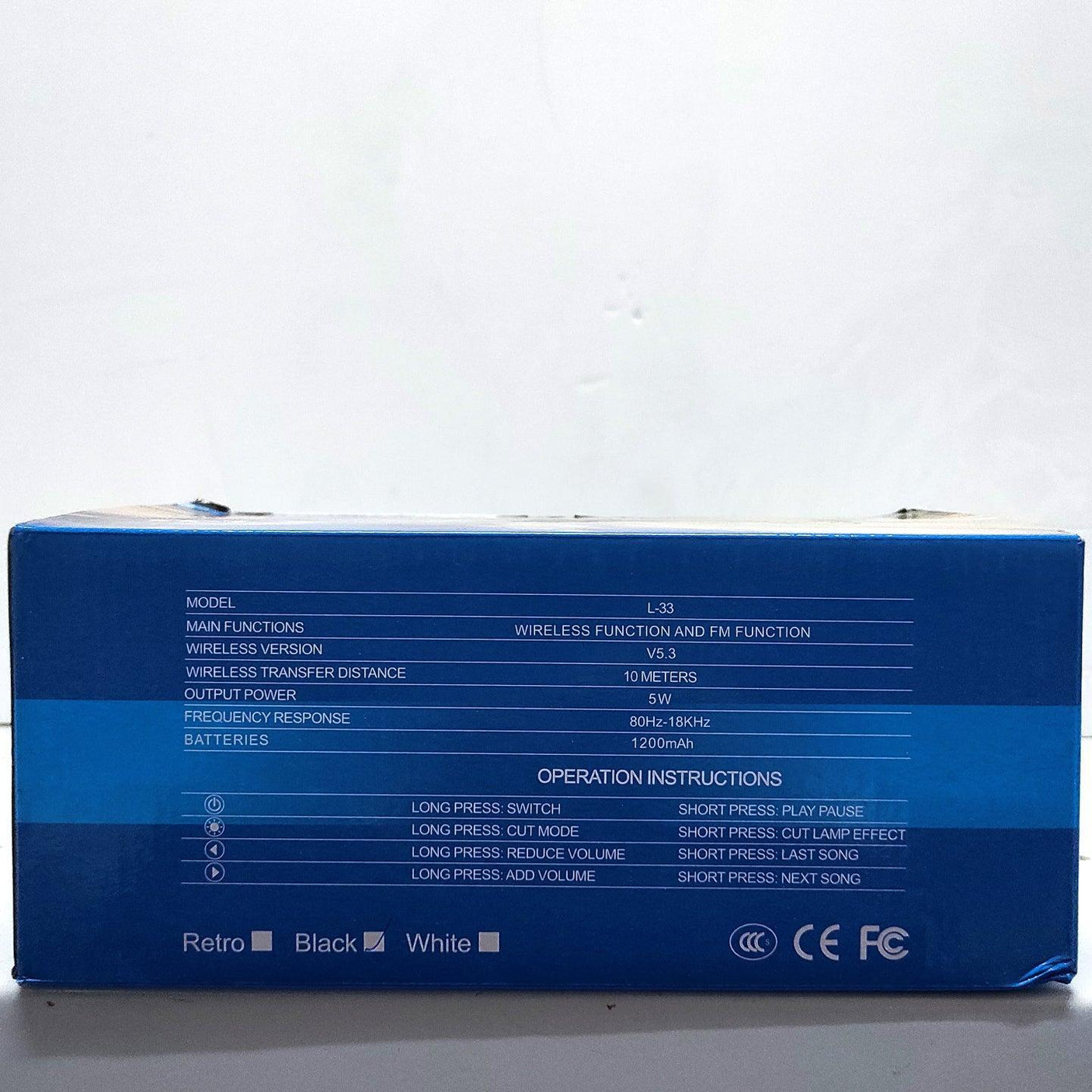 Portable Speaker with Lamp L-33 - Pinoyhyper