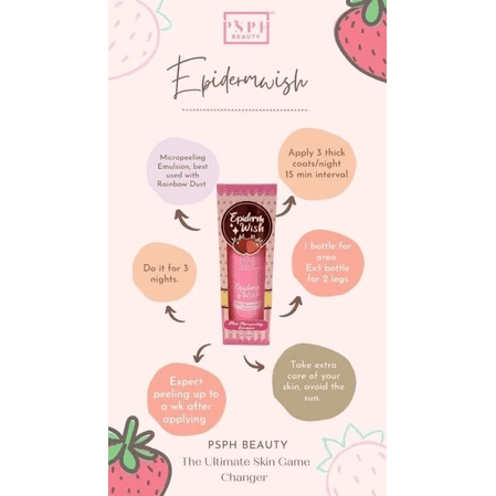 PSPH Epiderm Wish Pink Peeling Lotion - 200ml - Pinoyhyper