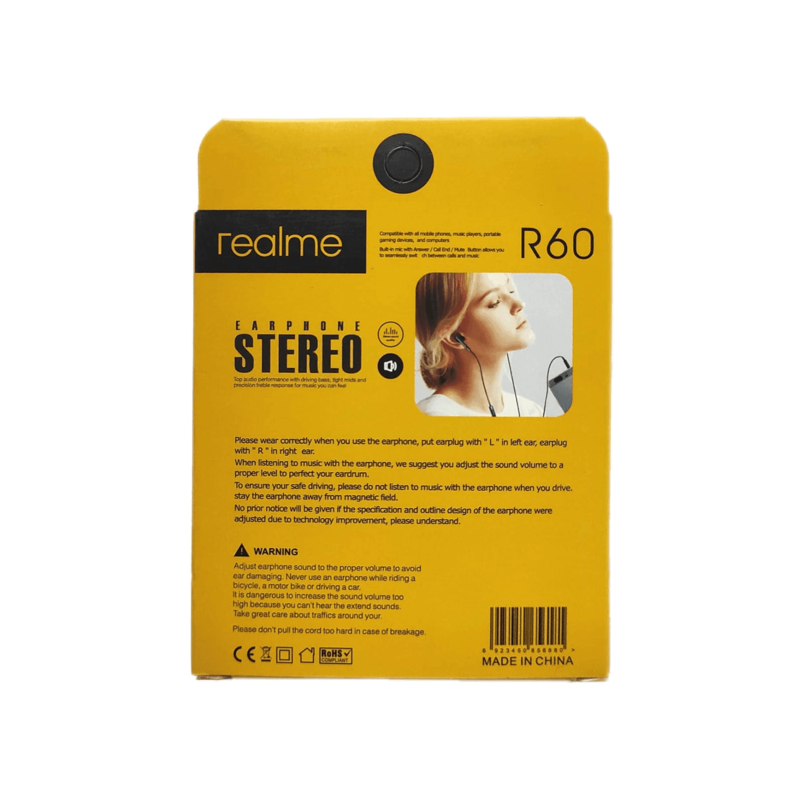 Realme Hi-Res Audio Stereo Headset - R60 - Pinoyhyper