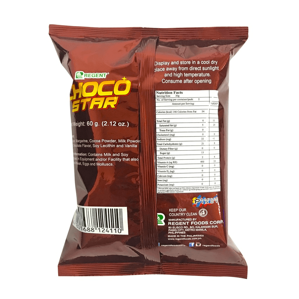 Regent Choco Star - 60g - Pinoyhyper